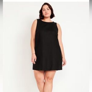 Old Navy Sleeveless Linen-Blend Mini Shift Dress - NWT